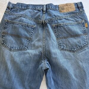 ORVIS Blue Med. Wash Five Pocket Straight Leg Denim Jeans Men Sz. 34x30